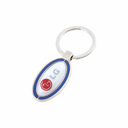 110-P Plastolu Tek Taraflı Metal Anahtarlık - 