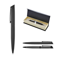 1111-KT Füme Metal Tükenmez Kalem Seti - 