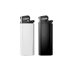 1155 MİNİ Beyaz Cricket Taşlı Sibopsuz Çakmak - 