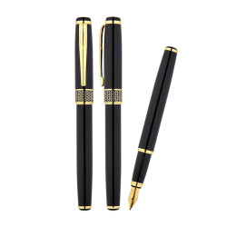 1213-D Siyah Metal Dolma Kalem - 