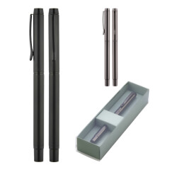 1215-KR Füme Metal Roller Kalem Seti - 