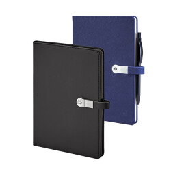 1701 Lacivert Termo Deri̇ Usb'Li Defter - 