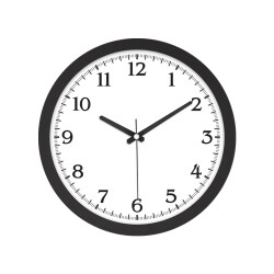 1964-K Siyah Duvar Saati - 