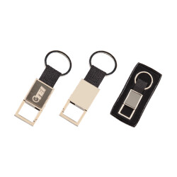 2005 Füme Metal Suni̇ Deri̇ Anahtarlık - 