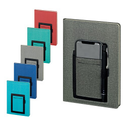 2420 Gri Termo Deri̇ Defter (Ivory Kağıt) - 