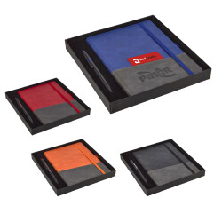 2427-K Kırmızı Hediyelik Set - Defter - Kalem Seti - 