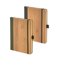 2428 Gri Termo Deri Bambu Defter - 