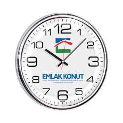 530-M Uni Metalize Duvar Saati - 