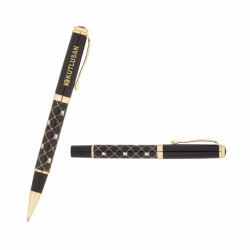 656-R Siyah-Gold Metal Roller Kalem - 