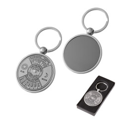 6606 Krom Tek Taraflı Metal Anahtarlık - 