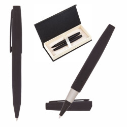 675-RT Siyah Metal Roller & Tükenmez Kalem Seti - 