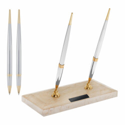 677-RT Krom Mermer Kai̇Deli̇ Kalemlik - 