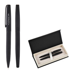 691-RT Siyah Metal Roller & Tükenmez Kalem Seti - 