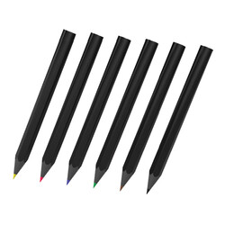 6’lı Mini Latalı Kuru Boya Kalemi - 