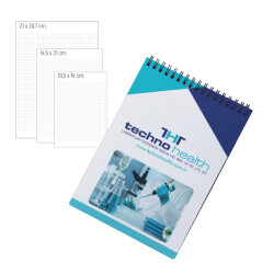 BK-02-2129 Üstten Spirall Bloknot Üstten Spiralli Bloknot - 