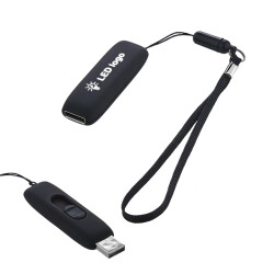 F-203-32 Siyah - Beyaz Işık Kutulu Işıklı Usb - 