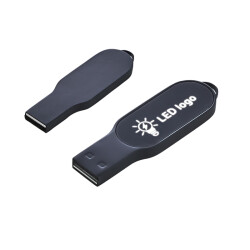 F-205-32 Siyah Işıklı Rubber Usb - 
