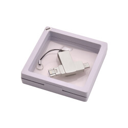 KT-USB03 Şeffaf Şeffaf Boş Usb Kutusu - 
