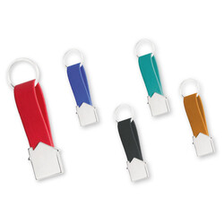 Metal Deri Ev Anahtarlık - 