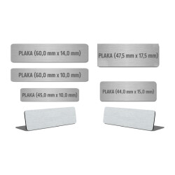 Metal Plaka-6014 Uni Metal Plaka - 