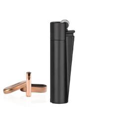 MT-106 Siyah Clipper Metal Siboplu Çakmak - 